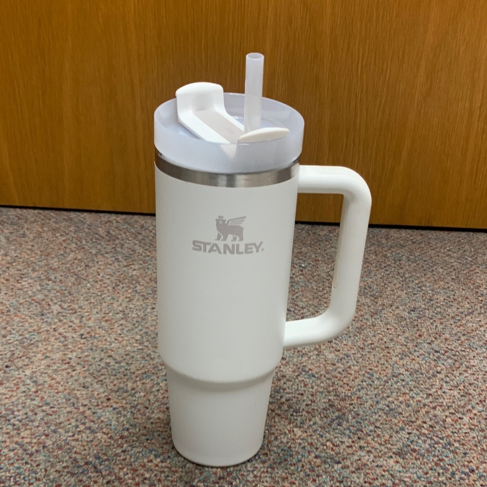 Stanley White Travel Tumbler with Handle